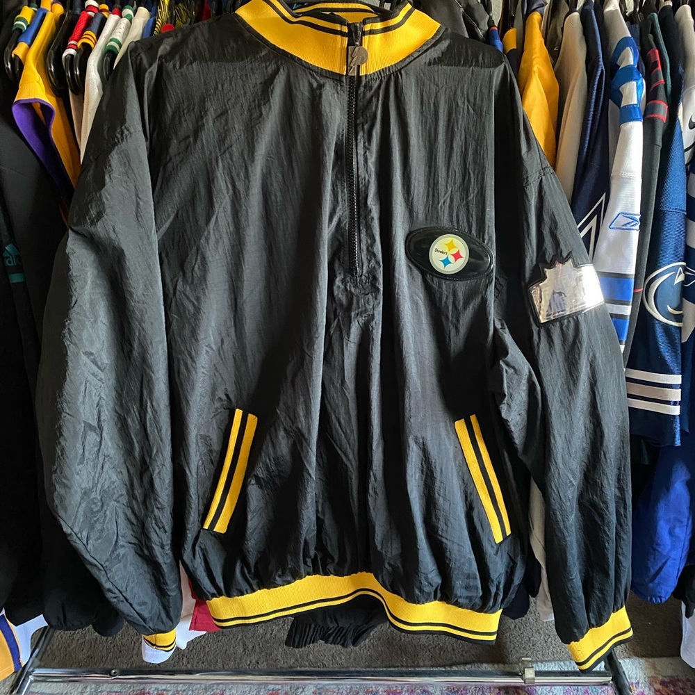 Vintage Pro Player NFL Pittsburgh Steelers windbreaker jacket Size XL